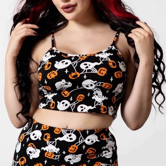Killstar haunted pumpkin cropped cami - Picture 1 of 6